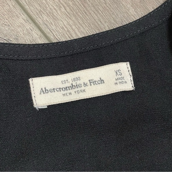 Abercrombie & Fitch Maxi Wrap Dress Women Sleeveless Black Sz XS - Picture 7 of 9